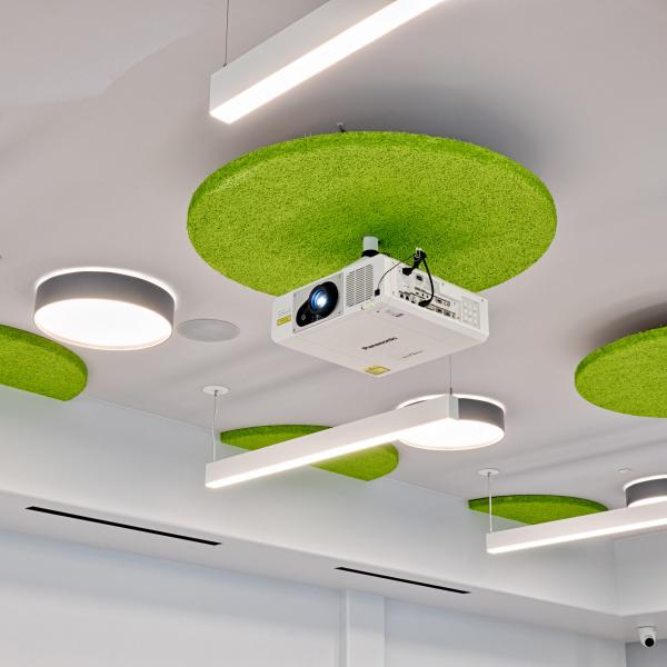 ceiling mounted projector for conference room
